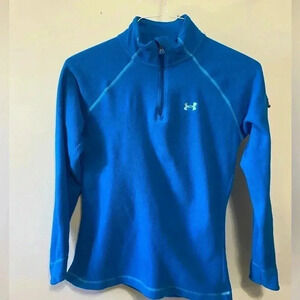 Teal 1/4 zip Under Armour fleece,‎ size Small